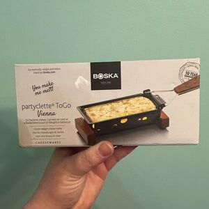 Boska Partyclette ToGo Vienna Raclette Cheese Melt Grill Tabletop Cheesewares B2